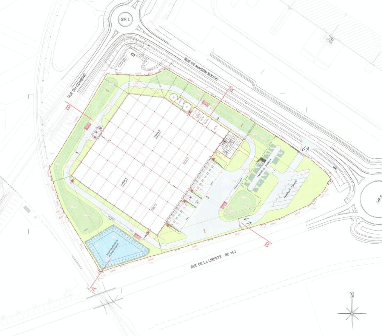 Entrepôt classe a Dourges 14831m² Location entrepôt classe a Dourges Pas-de-Calais OLLOG2106218 1